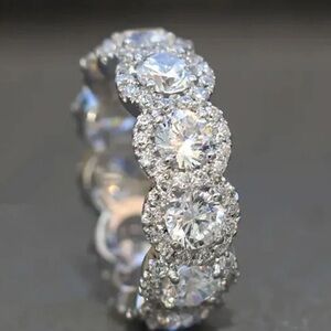COPY - BRIDAL WEDDING ENGAGEMENT ETERNITY RING​​ size 7